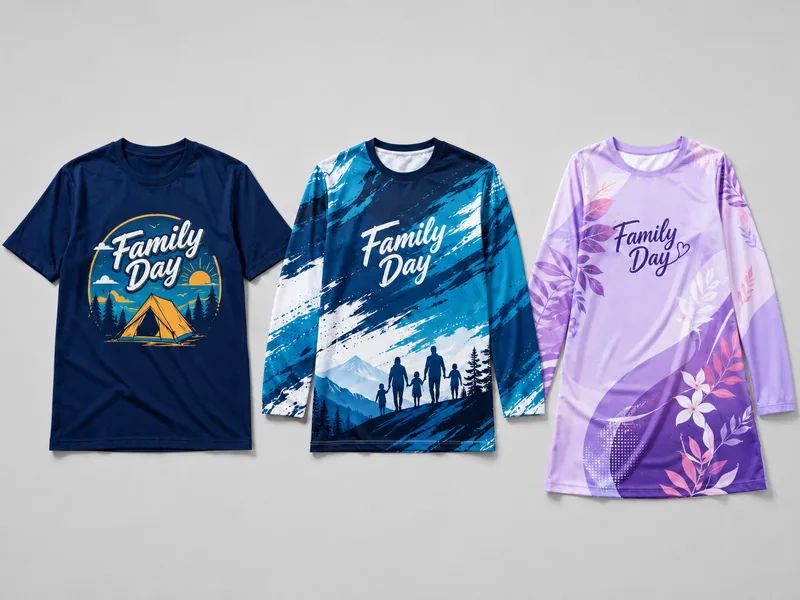 Contoh design baju custom untuk Family Day